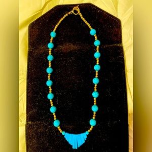 Local Indian Navajo turquoise necklace